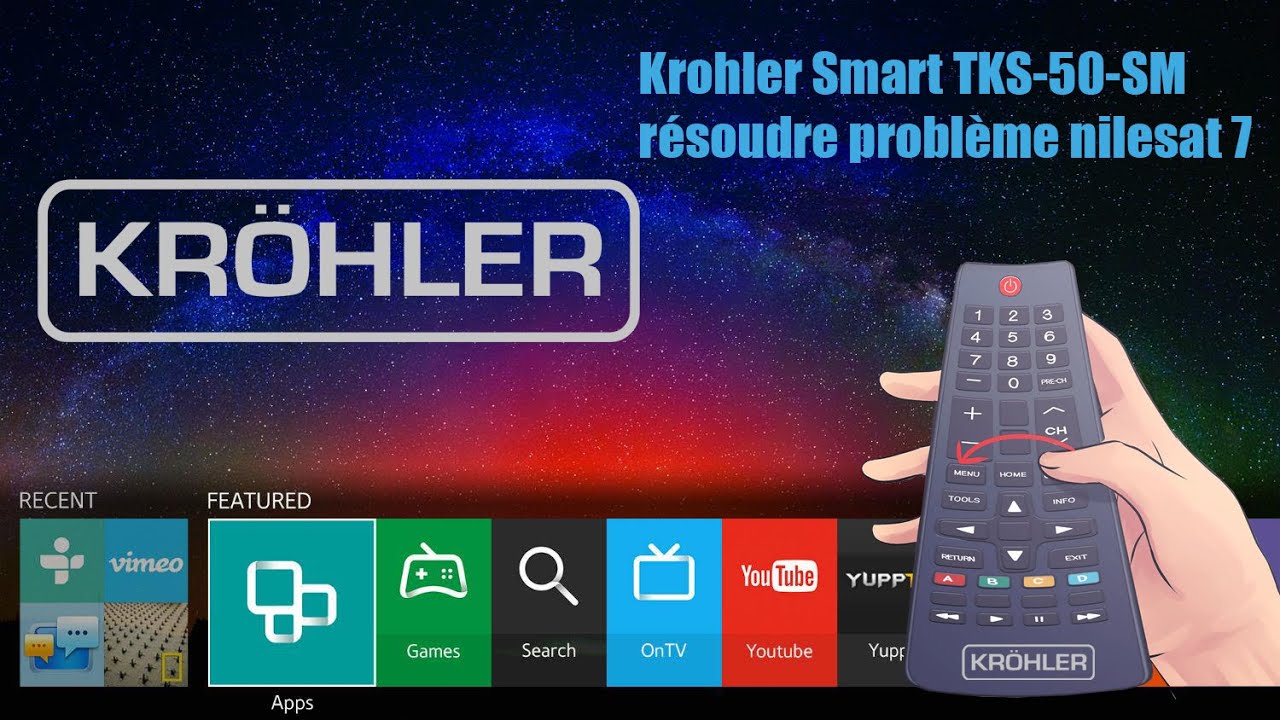 KRÖHLER Led Smart TV 50" Pouces| Fiche technique et Prix au Maroc