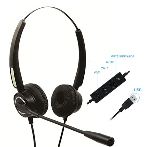 Callany Casque USB Microphones à réduction de bruit et confort toute la journée| Fiche Technique et Prix au Maroc