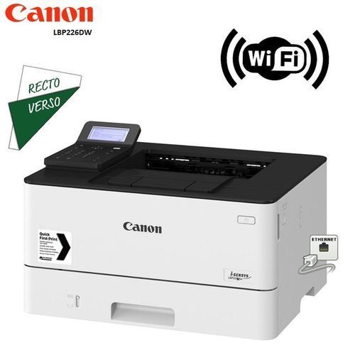 Canon laser Monochrome I-SENSYS LBP223dw ( Recto-verso / Wi-Fi / Réseau )| Fiche Technique et Prix au Maroc