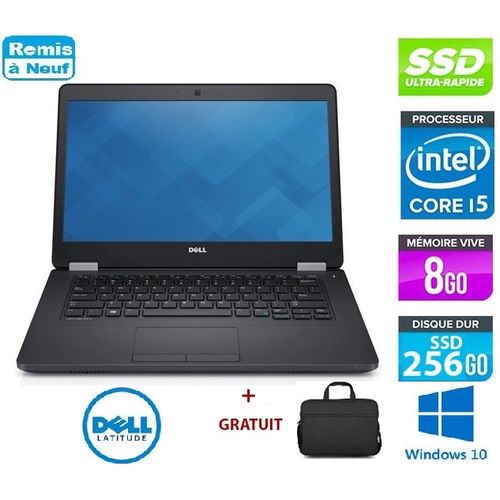 DELL Pc Portable Latitude E5470 I5 6200U 8GB/256SSD REMIS A NEUF| Fiche Technique et Prix au Maroc