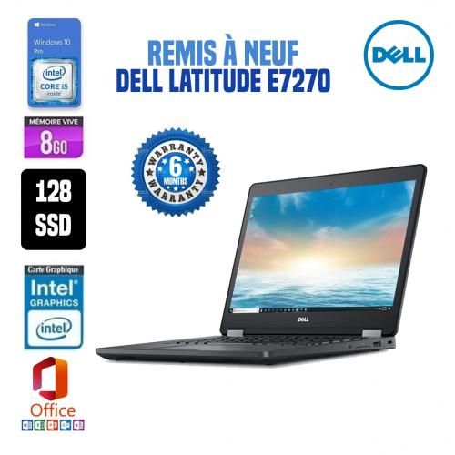 DELL Pc Portable Latitude E7270 i5-6300u 8Go RAM - 128Go SSD - Remis à neuf| Fiche Technique et Prix au Maroc