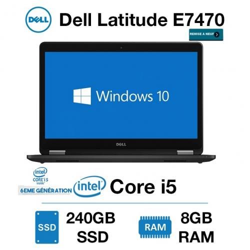 DELL Ultrabook Dell LatitudeE7470 i5-8Go-128SSD-14“HD| Fiche Technique et Prix au Maroc