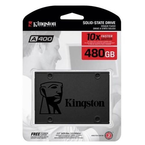 Kingston Disque SSD 2.5“ Super Speed A400 - 480GO /480GB| Fiche Technique et Prix au Maroc