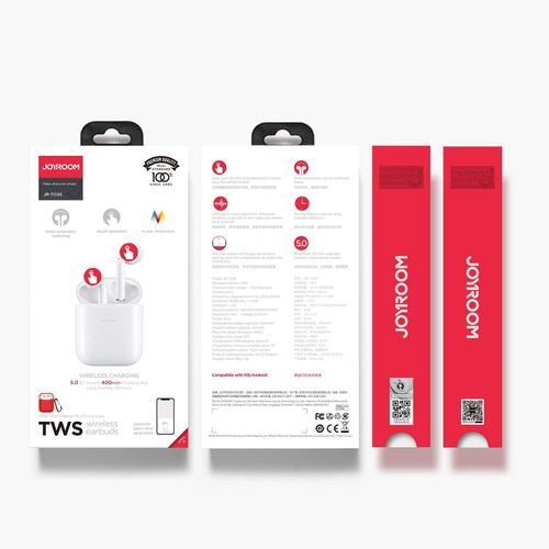 JOYROOM Ecouteur  JR-T03S TWS BT 5.0 avec boîtier de chargement sans fil| Fiche Technique et Prix au Maroc
