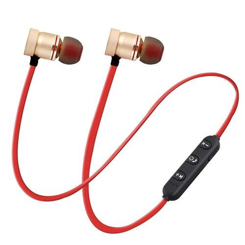 écouteurs Bluetooth fabriqué de métal magnétique faciliter de porter autour du cou| Fiche Technique et Prix au Maroc