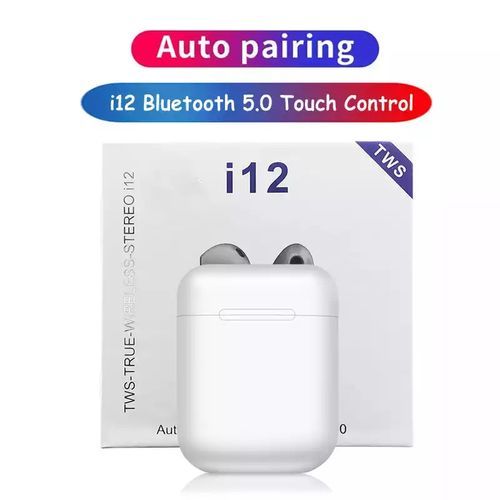 écouteurs i12 tws Touch Control sans fil Bluetooth 5.0 avec pour IOS Et Android| Fiche Technique et Prix au Maroc