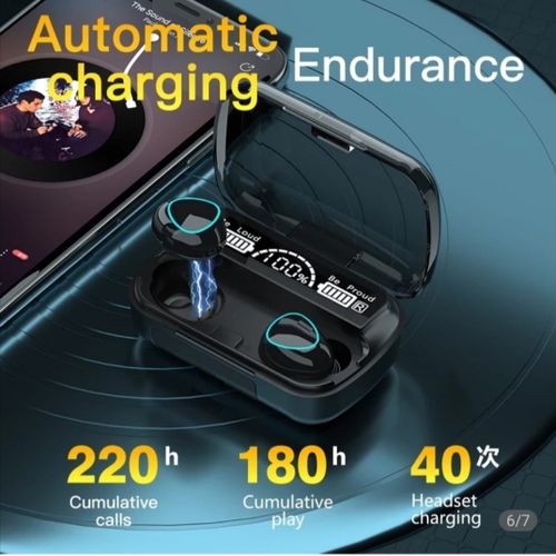 TWS Écouteurs sans fil M10 TWS Bluetooth 5.1, boîte de charge, stéréo 9D, oreillettes de sport, étanches, avec Microphone résistant à l’eau.m10| Fiche Technique et Prix au Maroc