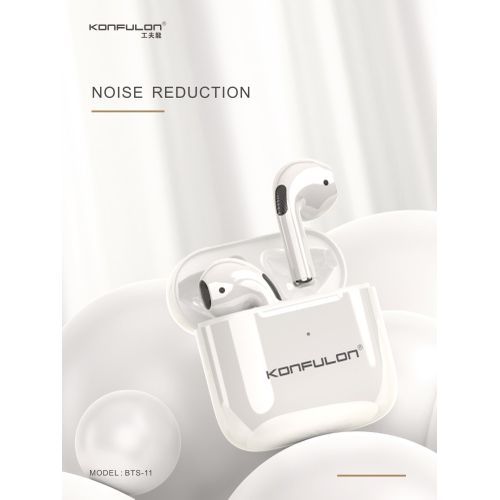 Konfulon Ecouteurs Tws casque Bluetooth5.0 Stereo son de qualité réduction de bruit Appel HD| Fiche Technique et Prix au Maroc