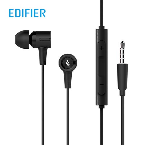 Edifier P205 - Écouteurs Punchy Bass avec télécommande et micro Unité de diaphragme 8 mm pour basses puissantes Microphone de contrôle en ligne à 3 boutons| Fiche Technique et Prix au Maroc