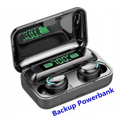 TWS F9-5 écouteurs sans fil Bluetooth avec Power bank LED digital| Fiche Technique et Prix au Maroc