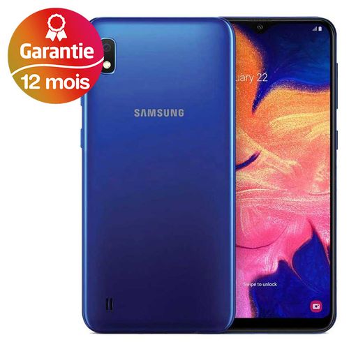 Samsung Galaxy A10, 6.2“, 2Go, 32Go - Bleu - Garantie 1 an| Fiche Technique et Prix au Maroc