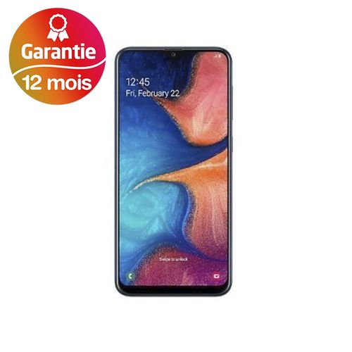 Samsung Galaxy A20 6.4“, 3Go, 32Go - Bleu - Garantie 1 an| Fiche Technique et Prix au Maroc