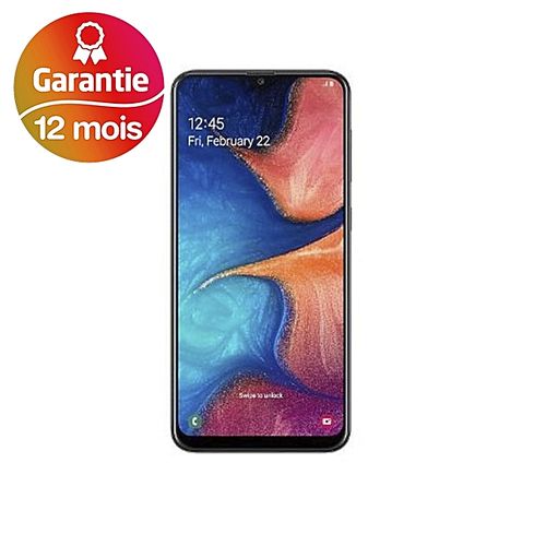 Samsung Galaxy A20, 6.4“, 3Go, 32Go - Noir - Garantie 1 an| Fiche Technique et Prix au Maroc
