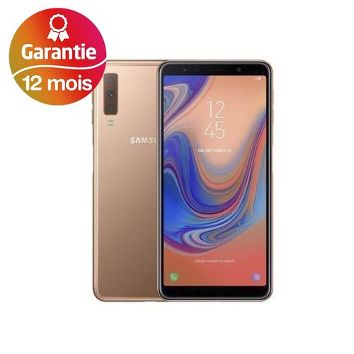 Samsung Galaxy A7, 6.0“, 4Go, 128Go - Or - Garantie 1 an| Fiche Technique et Prix au Maroc