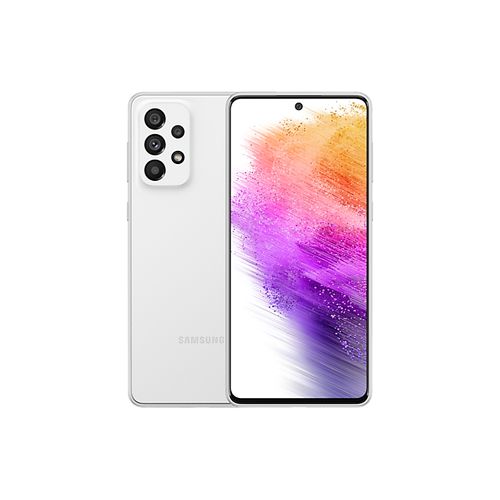 Samsung GALAXY A73 5G – 6.7“ – 8 RAM + 256 ROM – 108Mpx – white| Fiche Technique et Prix au Maroc
