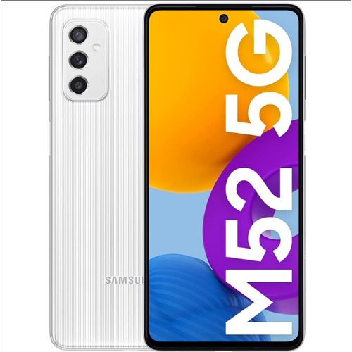 Samsung GALAXY M52- 5G – 128Go ROM - 8Go Ram - 64 Mpx - Android - Blanc| Fiche Technique et Prix au Maroc