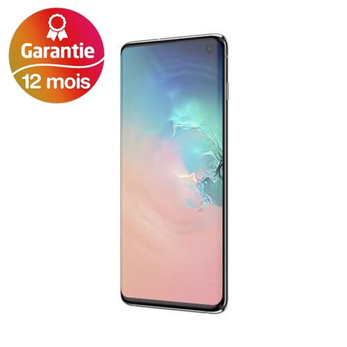 Samsung Galaxy S10, 6.1“, 8Go, 128Go - Blanc - Garantie 1 an| Fiche Technique et Prix au Maroc