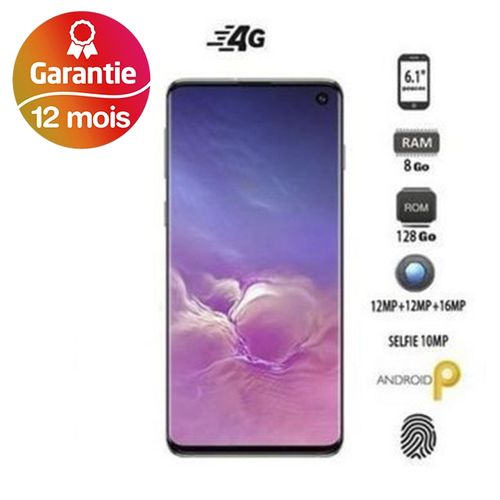 Samsung Galaxy S10, 6.1“, 8Go, 128Go - Noir - Garantie 1 an| Fiche Technique et Prix au Maroc