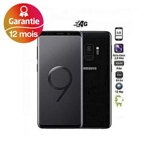 Samsung Galaxy S9, 5.8“, 4Go, 64Go - Noir - Garantie 1 an| Fiche Technique et Prix au Maroc