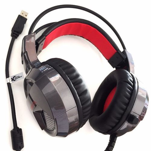 Xiberia Gaming Headphone   X6U 7.1 Blue LED Luminous Vibration   2.5M Earphone| Fiche Technique et Prix au Maroc