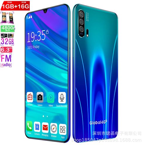 Genera 1GB+16GB Android SmartphoneWaidan Eurasian version 4G network ml gradient technology 6.3-inch water drop fitting screen 1G 16gProduct| Fiche Technique et Prix au Maroc