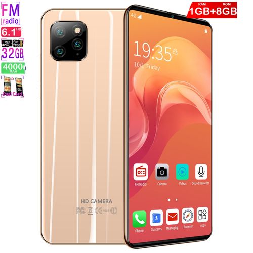 Genera 1GB+8GB Android Smartphone6.1 inch high definition hd screen full screen face recognition 1g 8g  pro glass coverProduct| Fiche Technique et Prix au Maroc