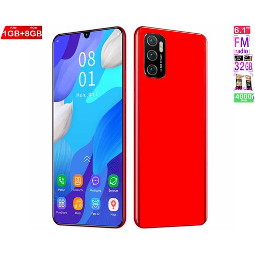 Genera 1GB+8GB Android Smartphone6.3 inch selling point Ultra HD resolution Ultra high pixel drop screen Face recognition 1g 8g modelProduct| Fiche Technique et Prix au Maroc