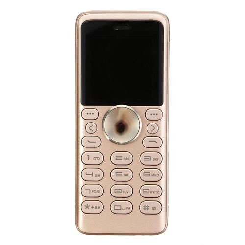 1.3 Inch Mobile Spinner Fidget Spinner Cellphone Dual SIM Mobile Reduce Stress Gadget Gold Gold| Fiche Technique et Prix au Maroc