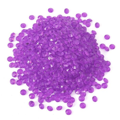 1000PCS 10mm Acrylic Crystal DIY Crafts Wedding Party Table Decoration Lavender| Fiche Technique et Prix au Maroc