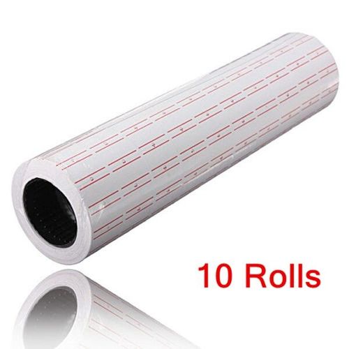 10/20/50/100 Roll Paper Tag Price Label Sticker Single Row for MX-5500 Price Labeller| Fiche Technique et Prix au Maroc