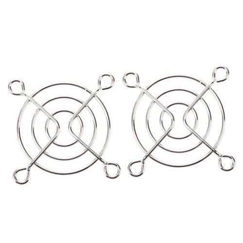 2 Pcs Silver Tone Metal Grill Protector 50mm CPU Fan Finger| Fiche Technique et Prix au Maroc