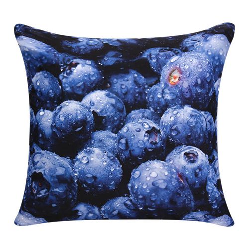 3D Sweet Food Patterns Throw Pillow Case Blue berry| Fiche Technique et Prix au Maroc