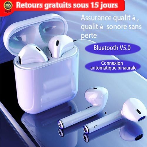 5.0 casque stéréo sans fil Bluetooth, casque portable| Fiche Technique et Prix au Maroc