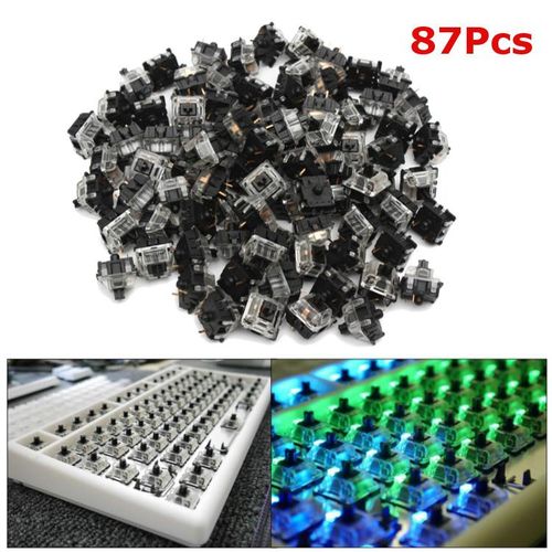 87Pcs Gateron RGB Series Black 3Pin Mechanical Switch For Mechanical Keyboard| Fiche Technique et Prix au Maroc