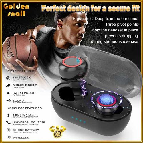 A3 Bluetooth 5.0 Casques sans fil 9D Stéréo Hifi Casque NOIR Écouteur de sport de mode| Fiche Technique et Prix au Maroc