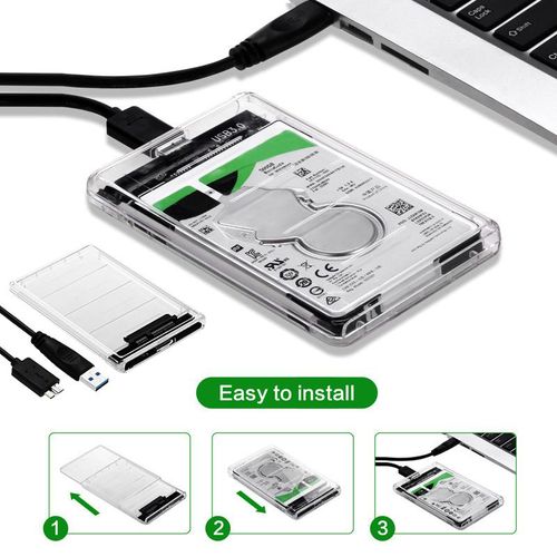 All-Transparent High C Speed USB 3.0 to SATA HDD SSD Hard Dr| Fiche Technique et Prix au Maroc