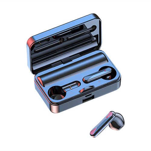 Bluetooth 5.1 Earphones Mirror Screen Display Wireless Mini In-ear Earbuds For Mobile Phone-Black| Fiche Technique et Prix au Maroc