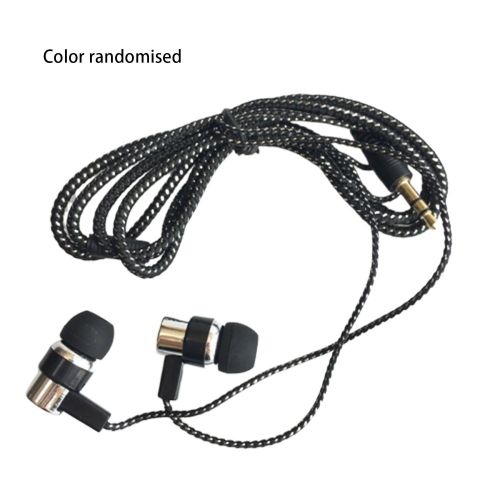 Braided Wiring Plating Headset Line K Song Mobile Phone Mp3 Universal random| Fiche Technique et Prix au Maroc