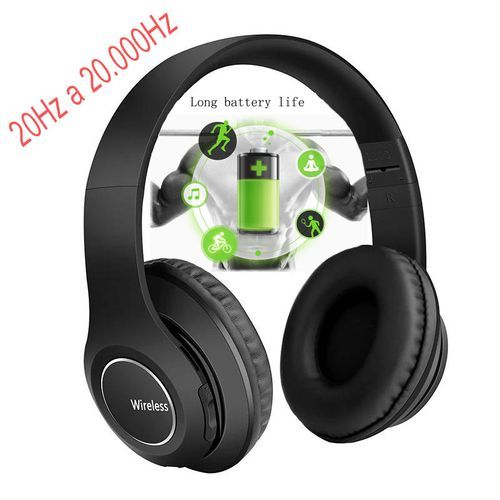 *//Casque sans fil antibruit Bluetooth, écouteur mains libres casque stéréo jeu écouteurs, (Batterie Haute performante)| Fiche Technique et Prix au Maroc