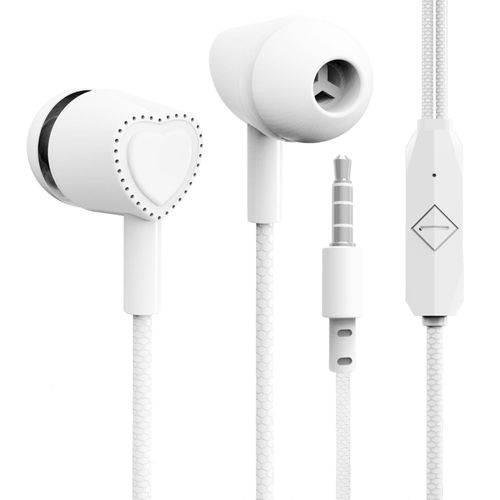 L7 Wired Earphone In-ear Powerful Bass 3.5mm Wire-White| Fiche Technique et Prix au Maroc