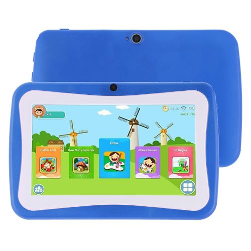 M755 Kids Education Tablet PC, 7.0 Inch, 1GB+16GB, Android 5.1 RK3126 Quad Core Up To 1.3GHz(Blue)| Fiche Technique et Prix au Maroc