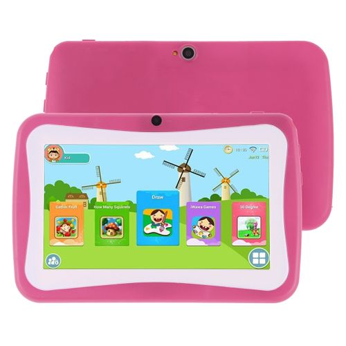 M755 Kids Education Tablet PC, 7.0 inch, 1GB+16GB, Android 5.1 RK3126 Quad Core up to 1.3GHz(Magenta)| Fiche Technique et Prix au Maroc