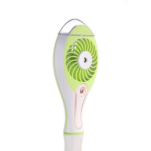 Rechargeable USB Fan Spray Humidifier Portable Air Condition Cool Fan For Home Comfort Green| Fiche Technique et Prix au Maroc