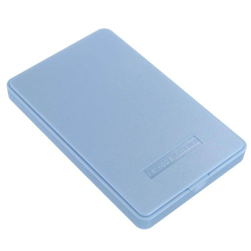 USB 2.0 Hard Drive Enclosure for 2.5INCH HDD Hard Disk Case - white Blue (blue)| Fiche Technique et Prix au Maroc
