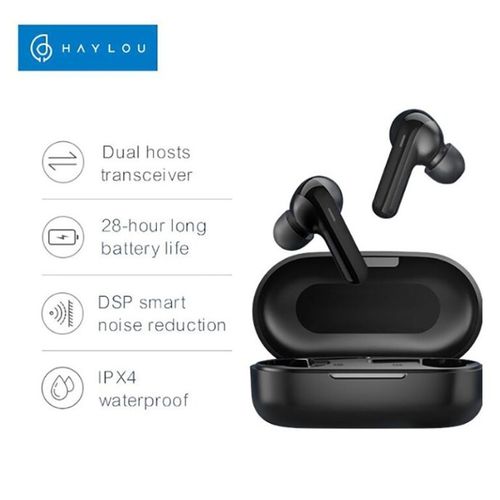 Haylou GT3 TWS écouteur bluetooth sans fil Earphones réduction du bruit - black| Fiche Technique et Prix au Maroc