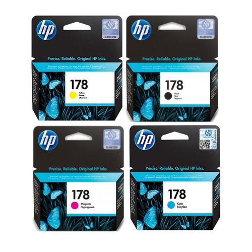 Hp Cartouche d’encre 178 “noir/cyan/magenta/jaune“ 4 cartouche 178 Orijinale| Fiche Technique et Prix au Maroc