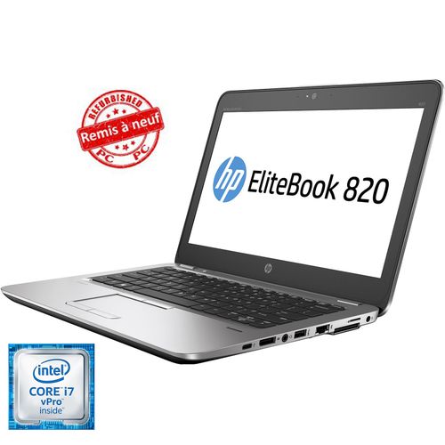 Hp EliteBook 820 G3 Core i7 6éme Gén- 8Go RAM DDR4- SSD 256Go 12.5“ - (Remis à Neuf)| Fiche Technique et Prix au Maroc