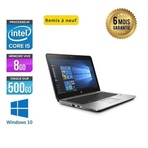 Hp Elitebook 820 G3 i5 6éme génération RAM : 8Go DDR4 HDD : 500Go (Remis à neuf)| Fiche Technique et Prix au Maroc