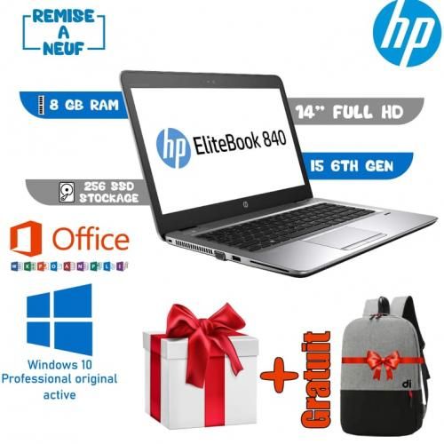 Hp EliteBook 840 14” G3 Core i5 6Th Grd 8Go DDR4-256 SSD Mvme-Remis a Neuf| Fiche Technique et Prix au Maroc