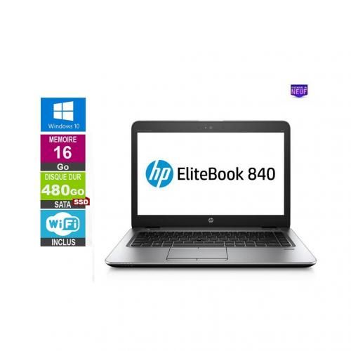Hp Elitebook 840 G3 - CORE i7 6600u - RAM 16 Go DDR4 - 256 GoSSD - Remis a neuf| Fiche Technique et Prix au Maroc